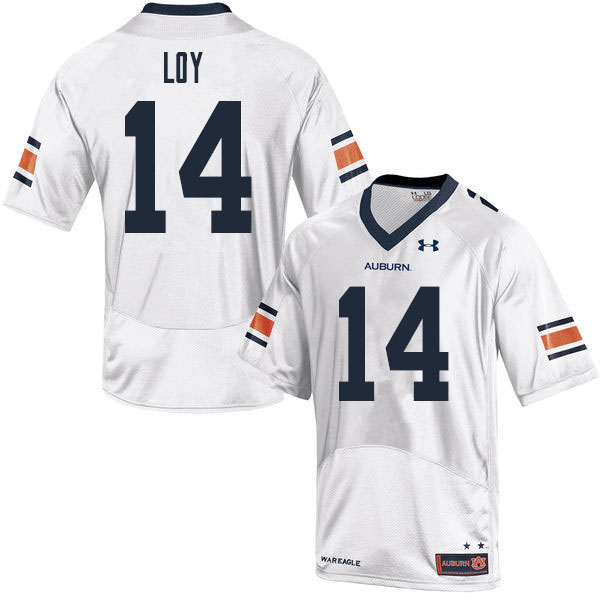 Men's Auburn Tigers #14 Grant Loy White 2020 College Stitched Football Jersey